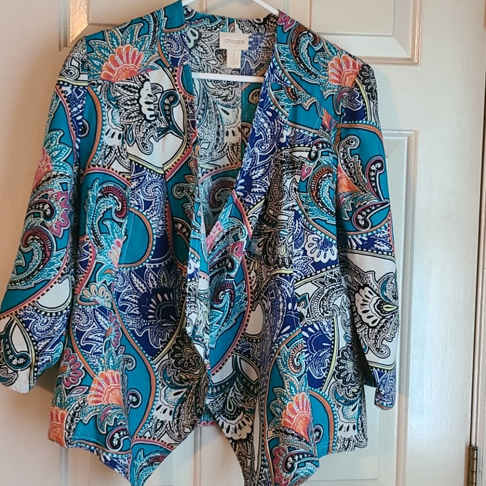 Womans Linen Jacket ( Chico's )